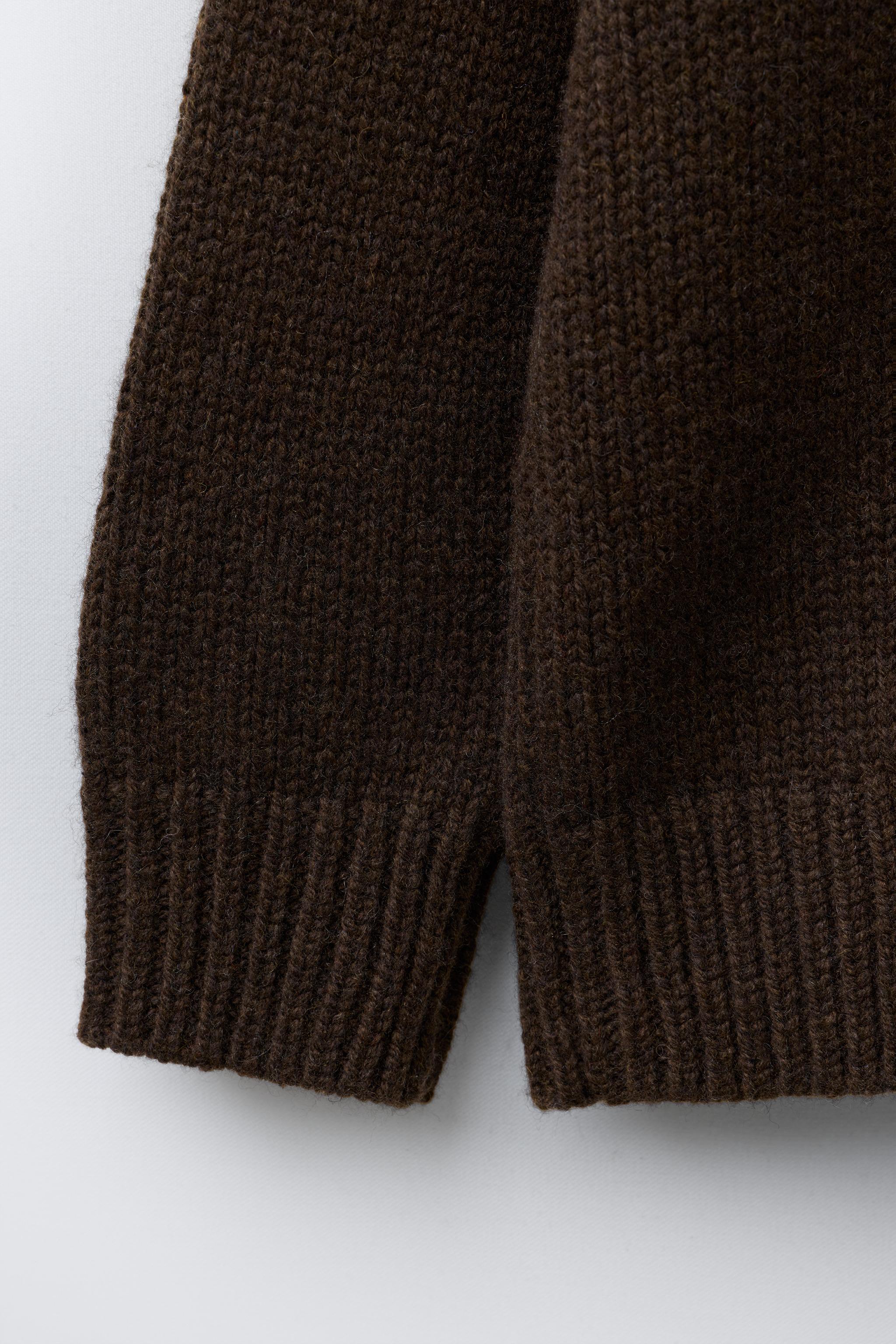 AGES 7-12/ WOOL BLEND KNIT JUMPER WITH EMBROIDERED REINDEER